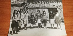 Año 1950. Rioseco. Mujeres con el ramo el día de Pascua