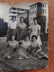 Años 60. Mujeres de Ólvega y fabrica de chorizos