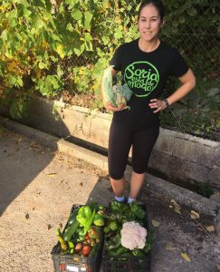 Año 2020. El Burgo de Osma. Bárbara Caamaño. Horticultora en su tiempo libre.